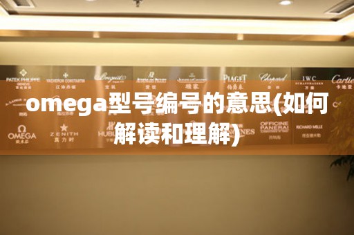 omega型號(hào)編號(hào)的意思(如何解讀和理解)
