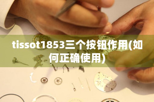 tissot1853三個按鈕作用(如何正確使用)