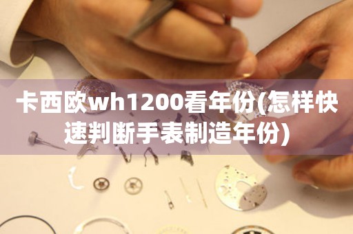 卡西歐wh1200看年份(怎樣快速判斷手表制造年份)