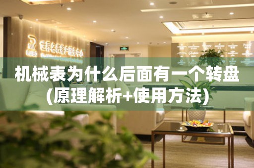 機械表為什么后面有一個轉盤(原理解析+使用方法)