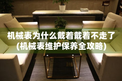機械表為什么戴著戴著不走了(機械表維護保養(yǎng)全攻略)