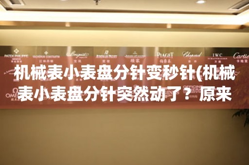 機(jī)械表小表盤(pán)分針變秒針(機(jī)械表小表盤(pán)分針突然動(dòng)了？原來(lái)是秒針變身！)