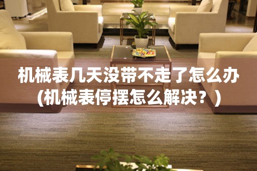 機(jī)械表幾天沒(méi)帶不走了怎么辦(機(jī)械表停擺怎么解決？)