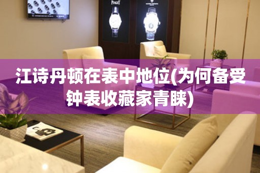 江詩丹頓在表中地位(為何備受鐘表收藏家青睞)