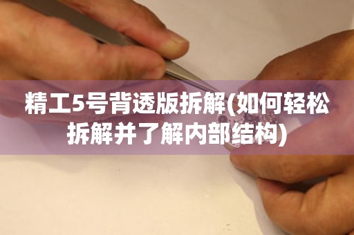 精工5號(hào)背透版拆解(如何輕松拆解并了解內(nèi)部結(jié)構(gòu))
