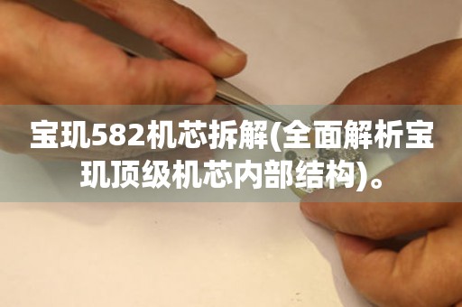 寶璣582機(jī)芯拆解(全面解析寶璣頂級(jí)機(jī)芯內(nèi)部結(jié)構(gòu))。