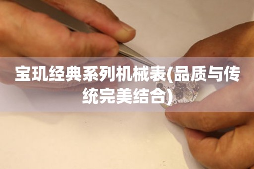 寶璣經(jīng)典系列機械表(品質(zhì)與傳統(tǒng)完美結(jié)合)