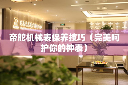 帝舵機械表保養(yǎng)技巧（完美呵護你的鐘表）