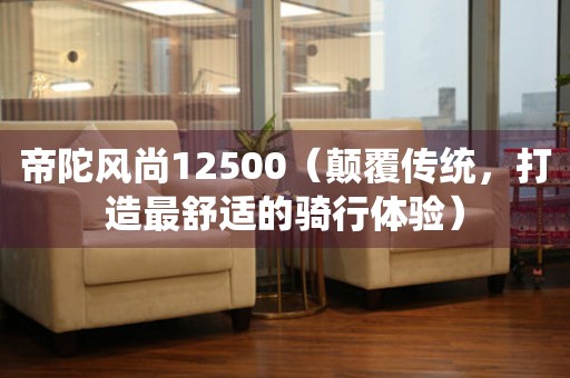 帝陀風(fēng)尚12500（顛覆傳統(tǒng)，打造最舒適的騎行體驗(yàn)）