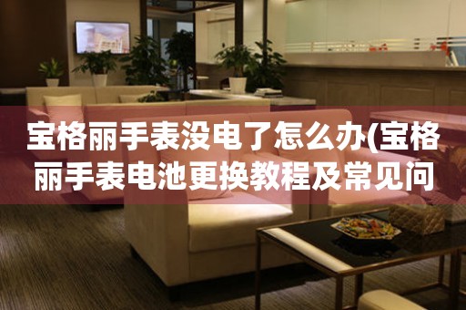 寶格麗手表沒電了怎么辦(寶格麗手表電池更換教程及常見問題解答)