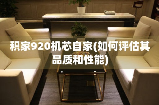積家920機芯自家(如何評估其品質(zhì)和性能)