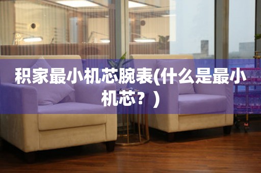 積家最小機(jī)芯腕表(什么是最小機(jī)芯？)