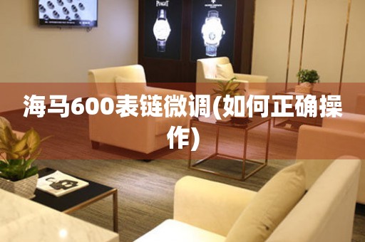 海馬600表鏈微調(diào)(如何正確操作)