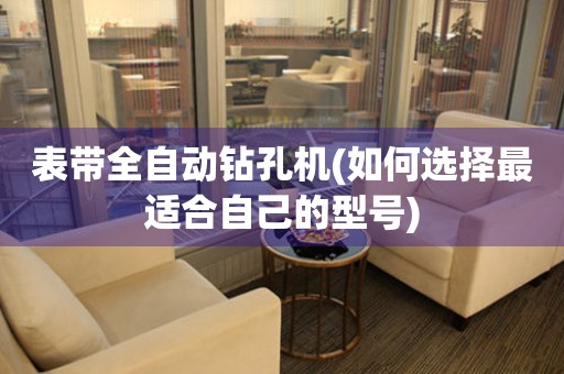 表帶全自動(dòng)鉆孔機(jī)(如何選擇最適合自己的型號(hào))