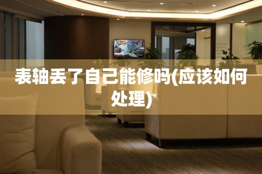 表軸丟了自己能修嗎(應(yīng)該如何處理)