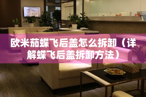 歐米茄蝶飛后蓋怎么拆卸（詳解蝶飛后蓋拆卸方法）