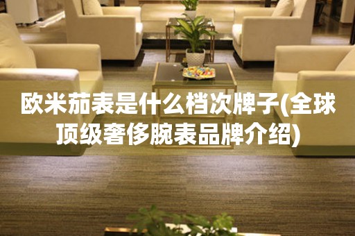 歐米茄表是什么檔次牌子(全球頂級奢侈腕表品牌介紹)