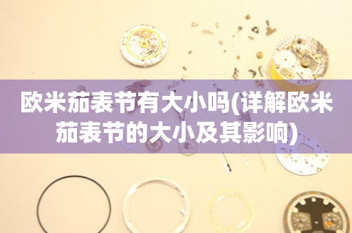 歐米茄表節(jié)有大小嗎(詳解歐米茄表節(jié)的大小及其影響)