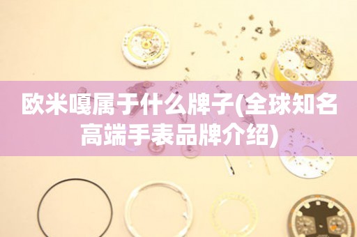 歐米嘎屬于什么牌子(全球知名高端手表品牌介紹)