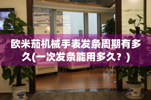 歐米茄機(jī)械手表發(fā)條周期有多久(一次發(fā)條能用多久？)