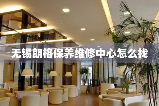 無(wú)錫朗格保養(yǎng)維修中心怎么找