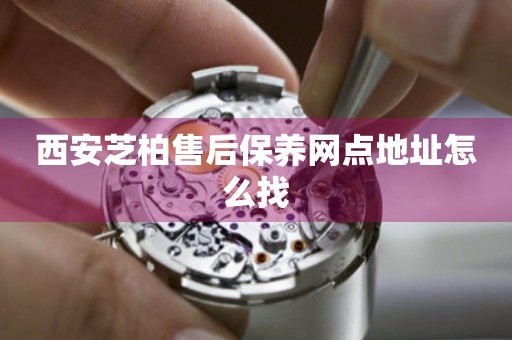 西安芝柏售后保養(yǎng)網(wǎng)點(diǎn)地址怎么找