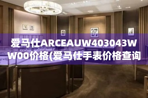 愛馬仕ARCEAUW403043WW00價格(愛馬仕手表價格查詢及購買攻略)