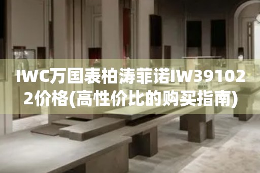 IWC萬國表柏濤菲諾IW391022價(jià)格(高性價(jià)比的購買指南)