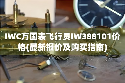 IWC萬國表飛行員IW388101價格(最新報價及購買指南)