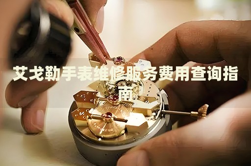 艾戈勒手表維修服務(wù)費(fèi)用查詢指南