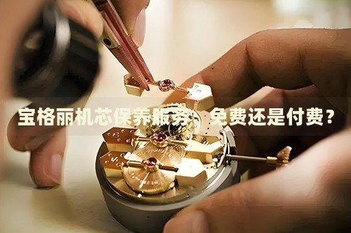 寶格麗機(jī)芯保養(yǎng)服務(wù)：免費(fèi)還是付費(fèi)？