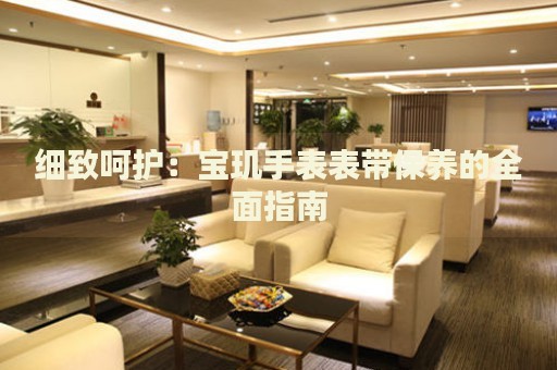 細(xì)致呵護(hù)：寶璣手表表帶保養(yǎng)的全面指南