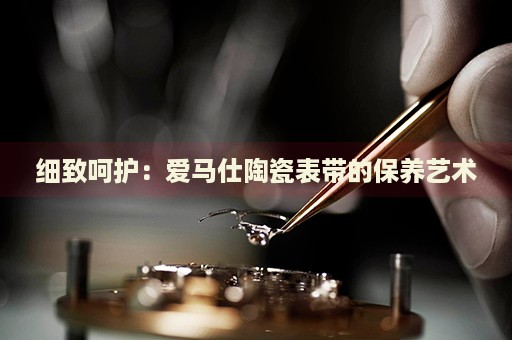 細(xì)致呵護(hù)：愛馬仕陶瓷表帶的保養(yǎng)藝術(shù)