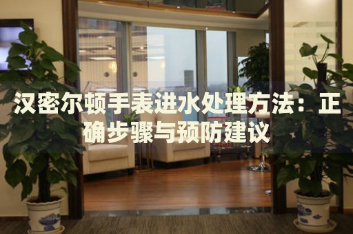 漢密爾頓手表進水處理方法：正確步驟與預(yù)防建議