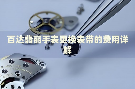 百達翡麗手表更換表帶的費用詳解