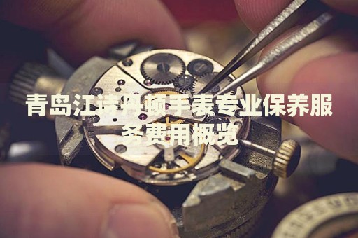 青島江詩丹頓手表專業(yè)保養(yǎng)服務(wù)費用概覽
