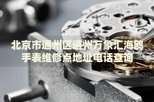 北京市通州區(qū)通州萬象匯海鷗手表維修點地址電話查詢