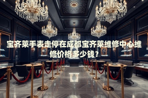 寶齊萊手表走停在成都寶齊萊維修中心維修價格多少錢？